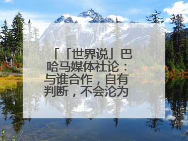 「世界说」巴哈马媒体社论：与谁合作，自有判断，不会沦为“权力游戏”