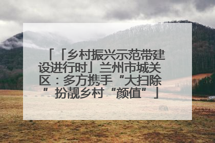 「乡村振兴示范带建设进行时」兰州市城关区：多方携手“大扫除”扮靓乡村“颜值”