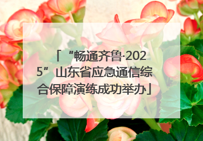 “畅通齐鲁·2025”山东省应急通信综合保障演练成功举办