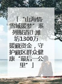 “山海情·雪域援梦”系列报道⑪ 潍坊1300万援藏资金，守护藏区群众健康“最后一公里”