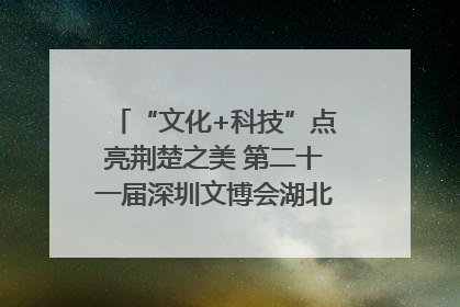 “文化+科技”点亮荆楚之美 第二十一届深圳文博会湖北馆抢“鲜”看