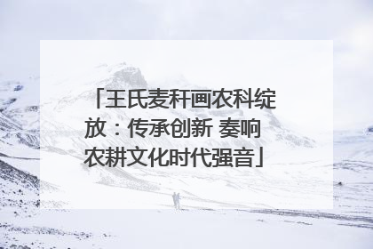 王氏麦秆画农科绽放：传承创新 奏响农耕文化时代强音