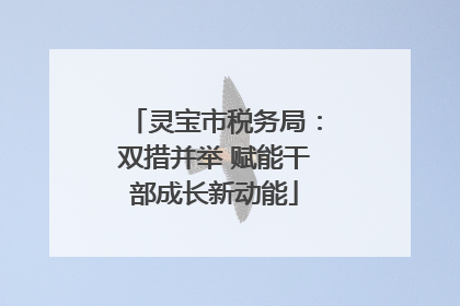 灵宝市税务局：双措并举 赋能干部成长新动能