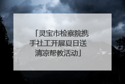 灵宝市检察院携手社工开展夏日送清凉帮教活动