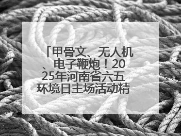 甲骨文、无人机、电子鞭炮！2025年河南省六五环境日主场活动精彩纷呈