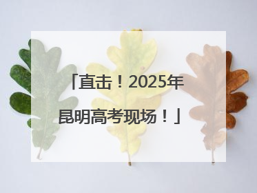 直击！2025年昆明高考现场！
