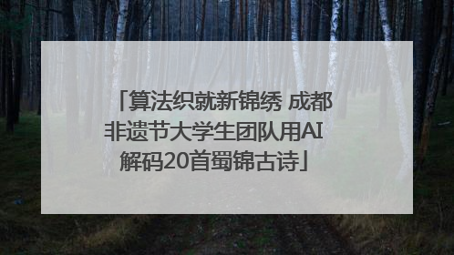 算法织就新锦绣 成都非遗节大学生团队用AI解码20首蜀锦古诗