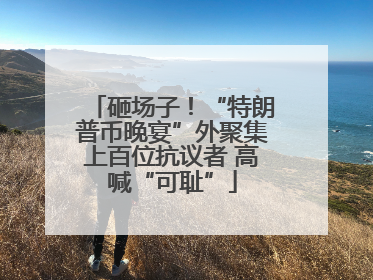 砸场子！“特朗普币晚宴”外聚集上百位抗议者 高喊“可耻”