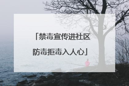 禁毒宣传进社区 防毒拒毒入人心
