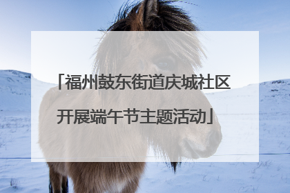 福州鼓东街道庆城社区开展端午节主题活动