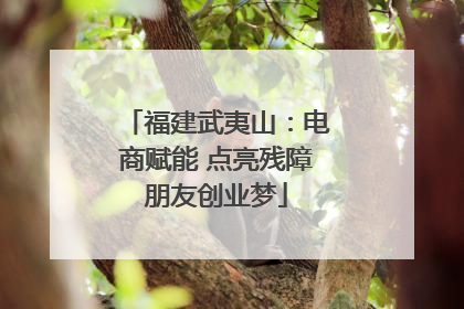 福建武夷山：电商赋能 点亮残障朋友创业梦