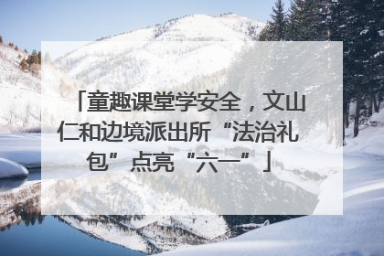 童趣课堂学安全，文山仁和边境派出所“法治礼包”点亮“六一”