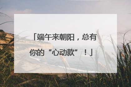 端午来朝阳，总有你的“心动款”！