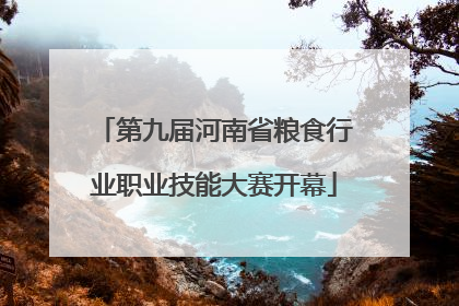 第九届河南省粮食行业职业技能大赛开幕