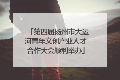 第四届扬州市大运河青年文创产业人才合作大会顺利举办