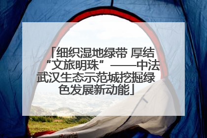 细织湿地绿带 厚结“文旅明珠”——中法武汉生态示范城挖掘绿色发展新动能