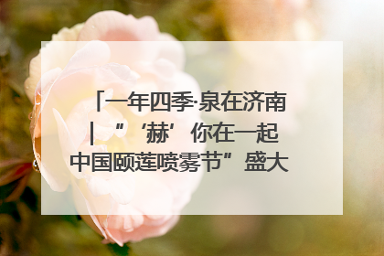 一年四季·泉在济南｜“‘赫’你在一起 中国颐莲喷雾节”盛大开启 共赴水润之约