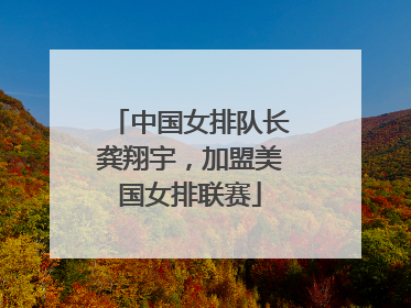 中国女排队长龚翔宇，加盟美国女排联赛