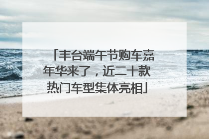丰台端午节购车嘉年华来了，近二十款热门车型集体亮相