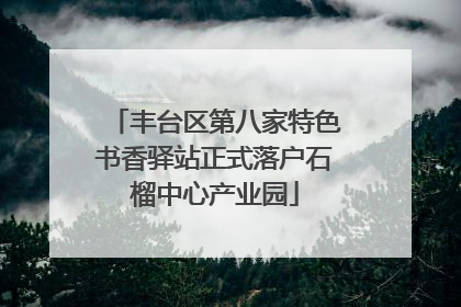 丰台区第八家特色书香驿站正式落户石榴中心产业园