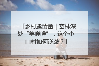 乡村邀请函｜密林深处“羊咩咩”，这个小山村如何逆袭？