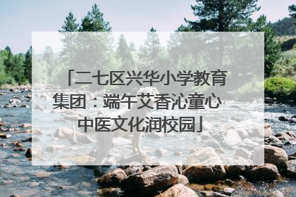 二七区兴华小学教育集团：端午艾香沁童心 中医文化润校园