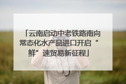 云南启动中老铁路南向常态化水产品进口开启“鲜”速贸易新征程