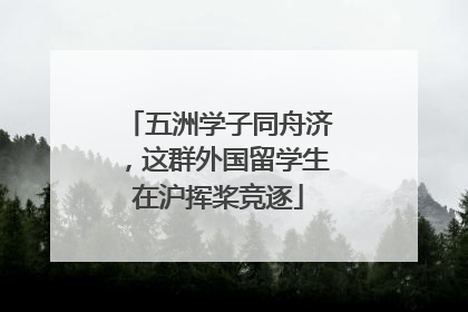 五洲学子同舟济，这群外国留学生在沪挥桨竞逐