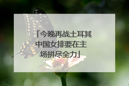 今晚再战土耳其 中国女排要在主场拼尽全力