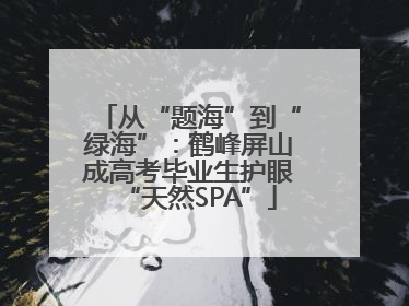 从“题海”到“绿海”：鹤峰屏山成高考毕业生护眼“天然SPA”