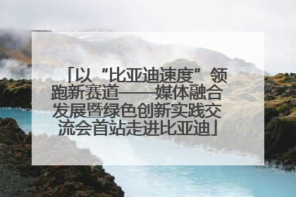 以“比亚迪速度”领跑新赛道——媒体融合发展暨绿色创新实践交流会首站走进比亚迪