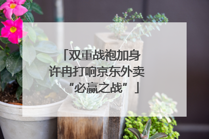 双重战袍加身 许冉打响京东外卖“必赢之战”