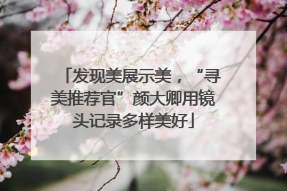 发现美展示美，“寻美推荐官”颜大卿用镜头记录多样美好
