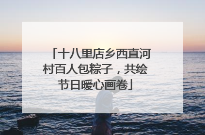十八里店乡西直河村百人包粽子，共绘节日暖心画卷