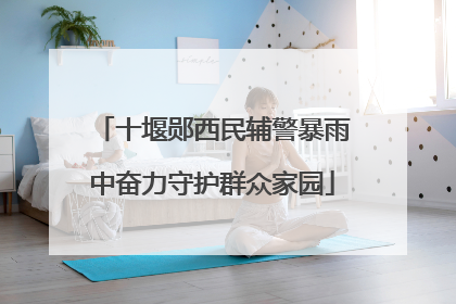 十堰郧西民辅警暴雨中奋力守护群众家园