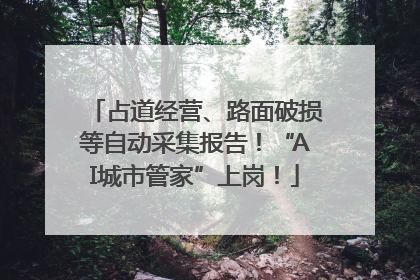 占道经营、路面破损等自动采集报告！“AI城市管家”上岗！
