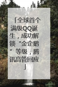 全球首个满级QQ诞生，成功解锁“金企鹅”等级，腾讯高管回应