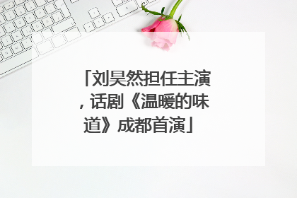 刘昊然担任主演，话剧《温暖的味道》成都首演