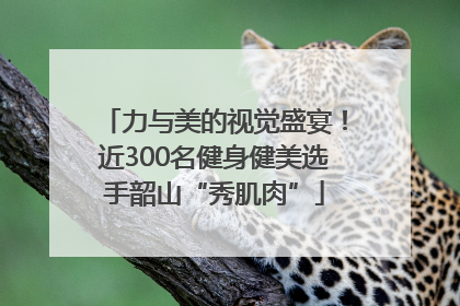 力与美的视觉盛宴！近300名健身健美选手韶山“秀肌肉”