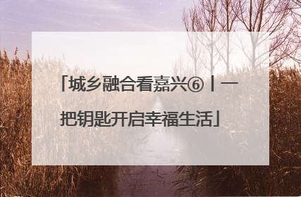 城乡融合看嘉兴⑥丨一把钥匙开启幸福生活