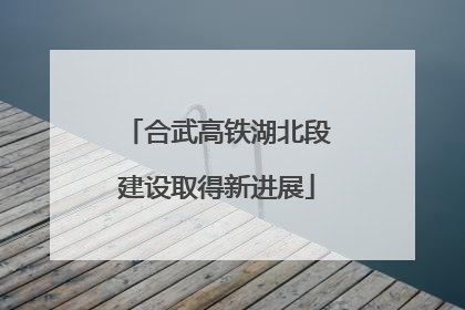 合武高铁湖北段建设取得新进展