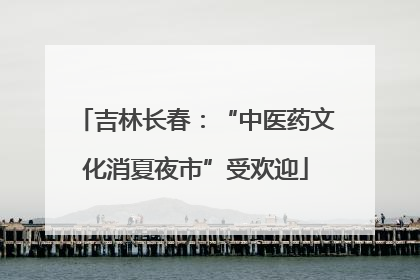 吉林长春：“中医药文化消夏夜市”受欢迎