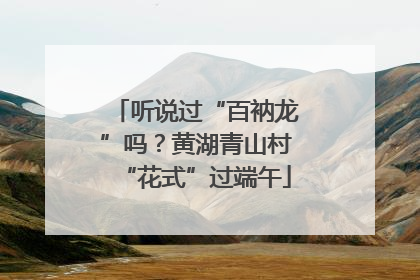 听说过“百衲龙”吗？黄湖青山村“花式”过端午