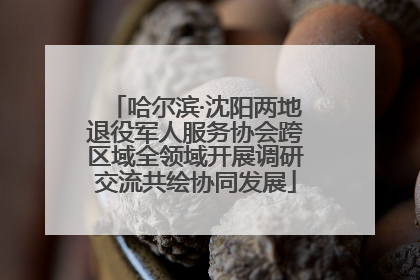 哈尔滨·沈阳两地退役军人服务协会跨区域全领域开展调研交流共绘协同发展