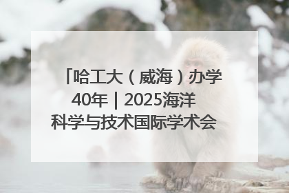 哈工大（威海）办学40年｜2025海洋科学与技术国际学术会议在威海召开