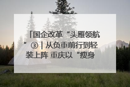 国企改革“头雁领航”③｜从负重前行到轻装上阵 重庆以“瘦身”谋“健体”