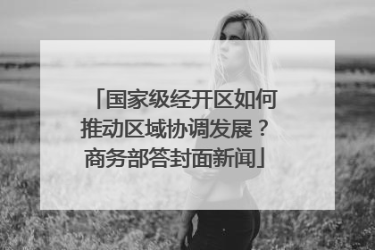国家级经开区如何推动区域协调发展？商务部答封面新闻