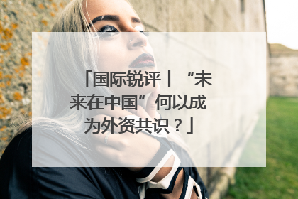 国际锐评丨“未来在中国”何以成为外资共识？