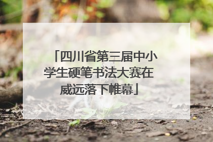 四川省第三届中小学生硬笔书法大赛在威远落下帷幕