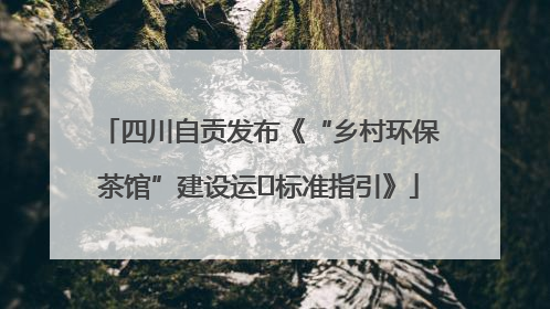 四川自贡发布《“乡村环保茶馆”建设运⾏标准指引》